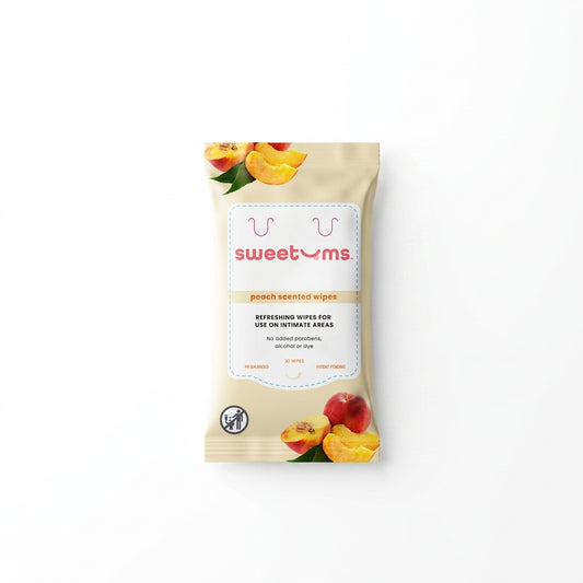 Sweetums Peach Scented Daily Wipes — product on white background