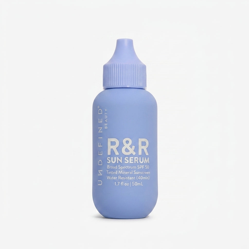 R&R Sun Serum Tinted Mineral SPF 40 — product on white background