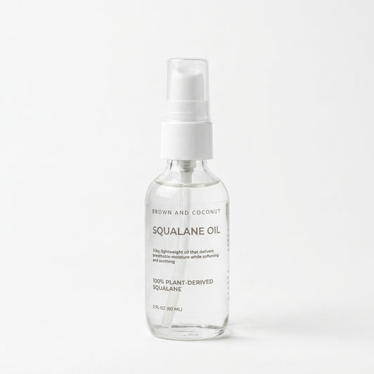Brown and Coconut Squalane Face Oil — product on white background