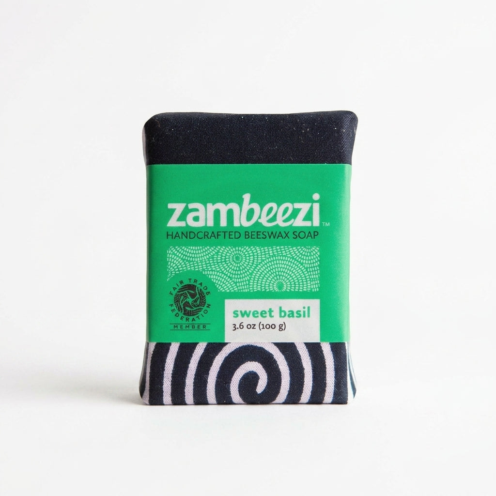 Sweet Basil Soap Bar — product on white background
