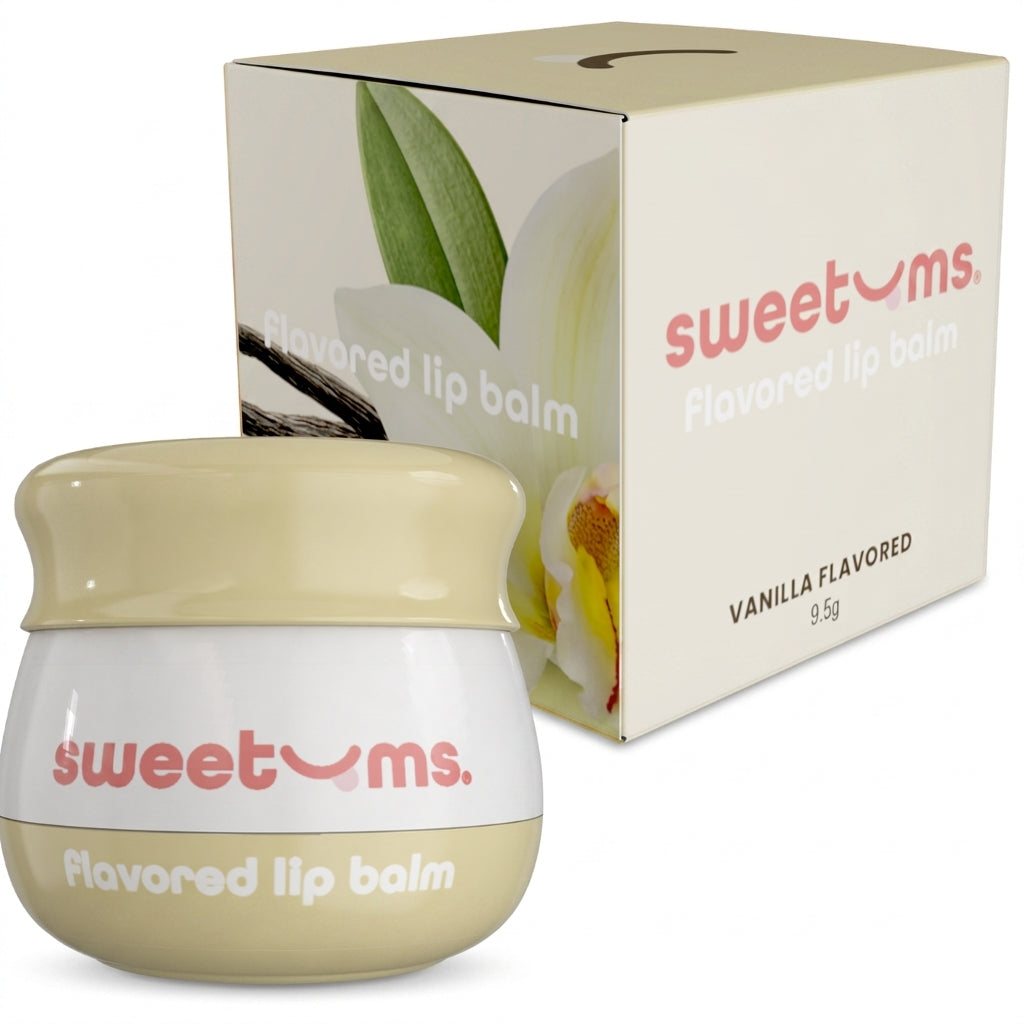 Sweetums Vanilla Flavored Lip Balm — product on white background
