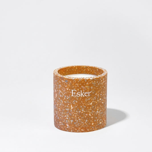 Esker Terracotta Plantable Soy Candle — product on white background