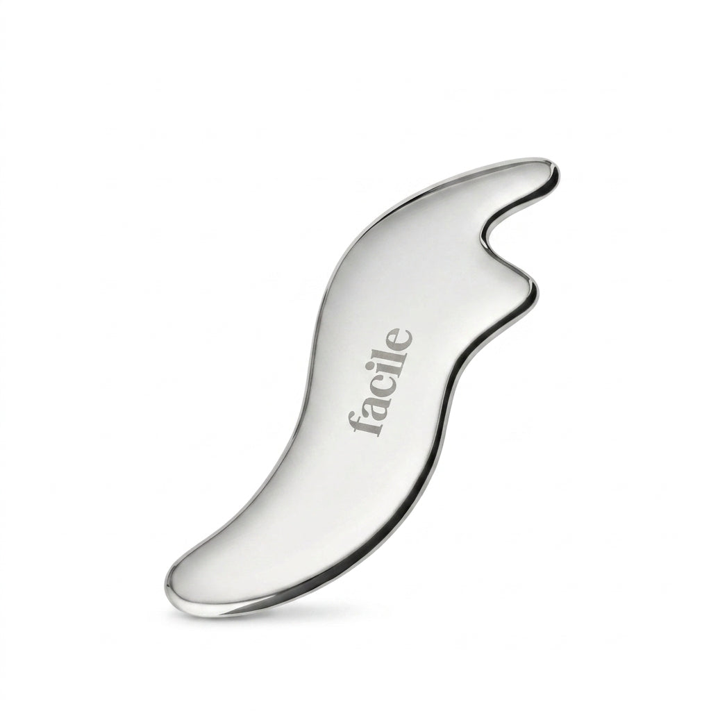 Facile Stainless Steel Gua Sha Tool — product on white background