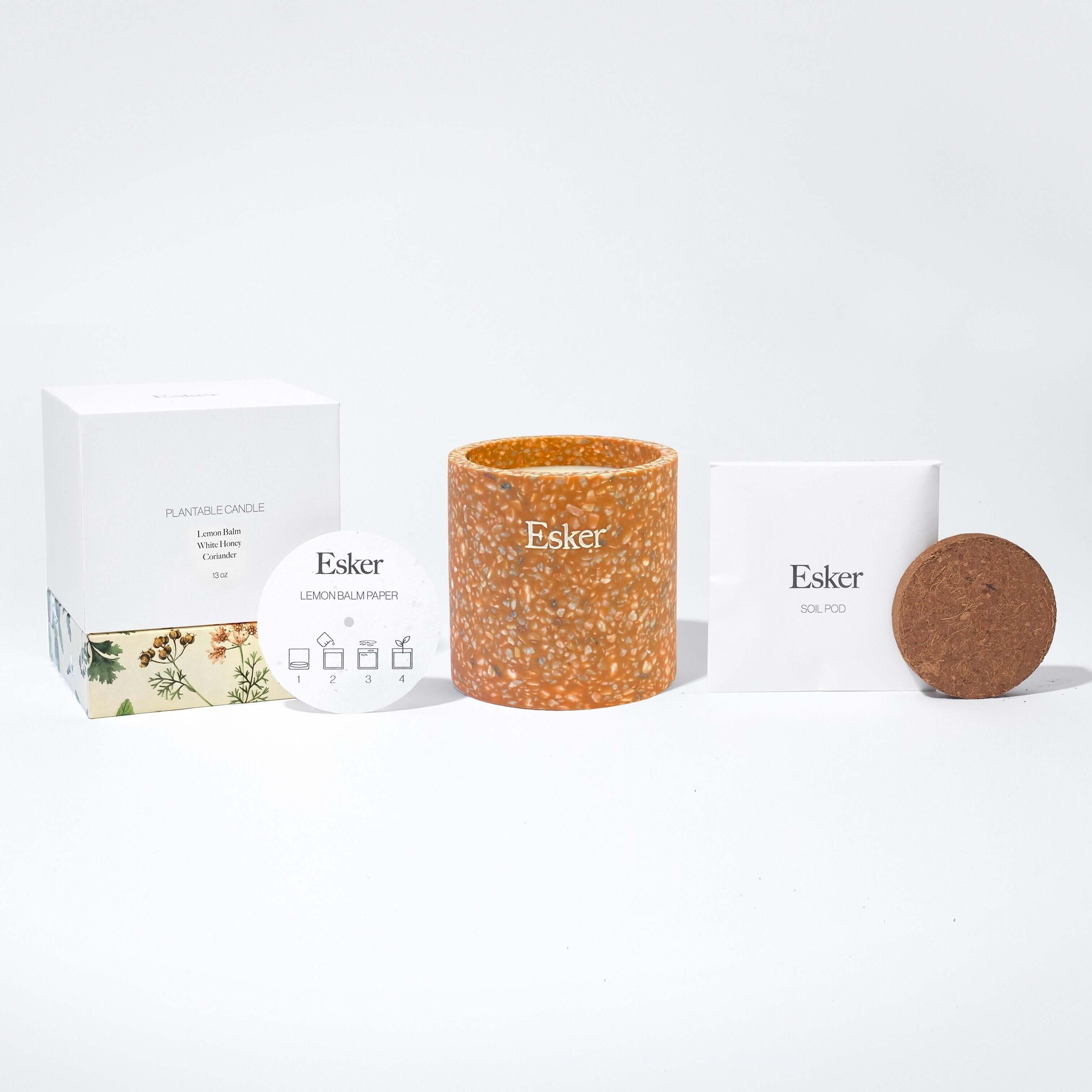 Esker Terracotta Plantable Soy Candle