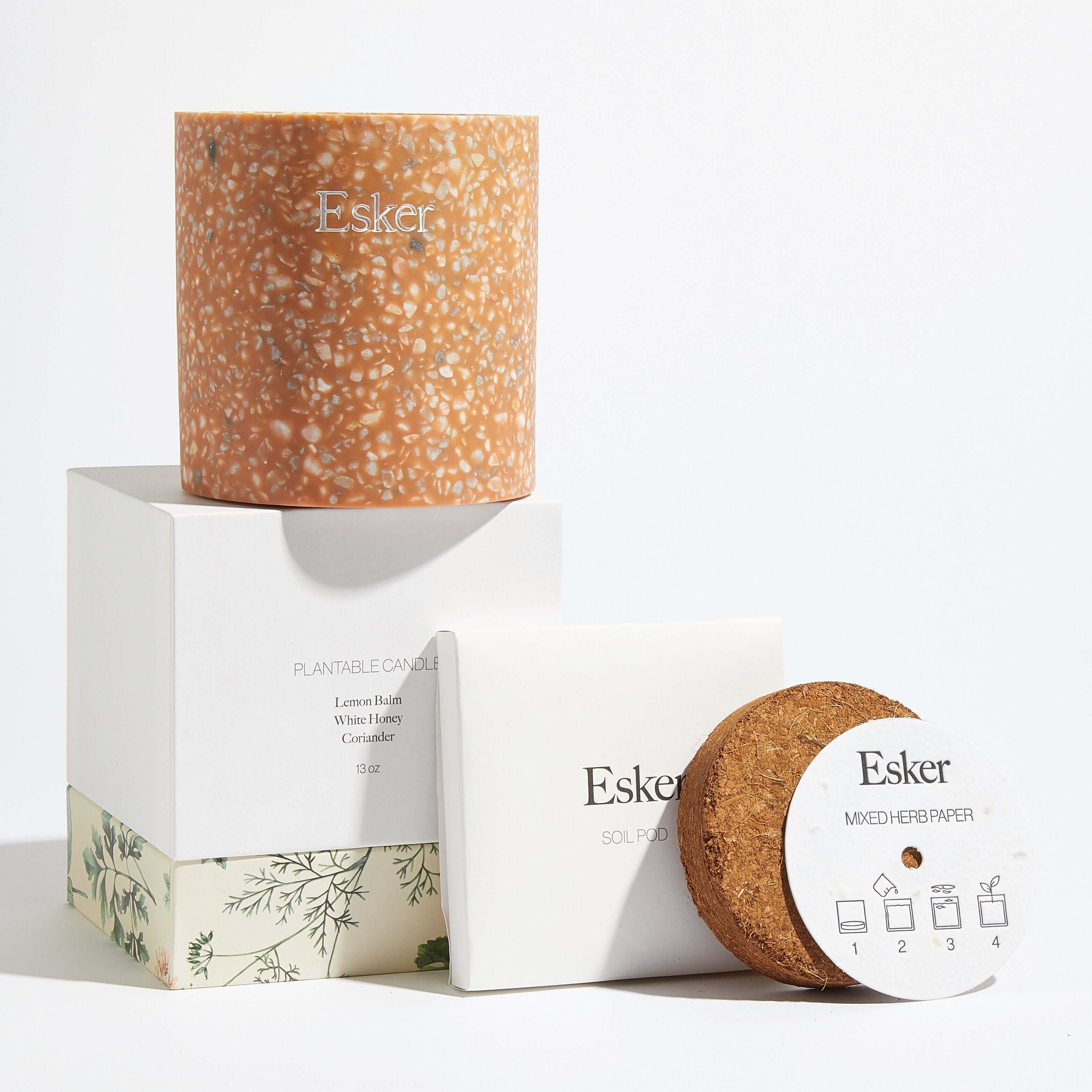 Esker Terracotta Plantable Soy Candle